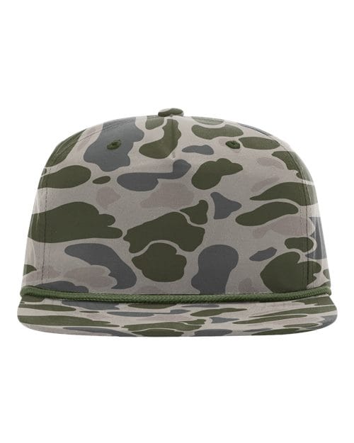 Richardson Marsh Duck Camo/ Olive Green / Adjustable Richardson 256P Printed Umpqua Cap