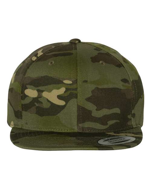 YP Classics Multicam Tropic / Adjustable Premium Flat Bill Snapback Cap
