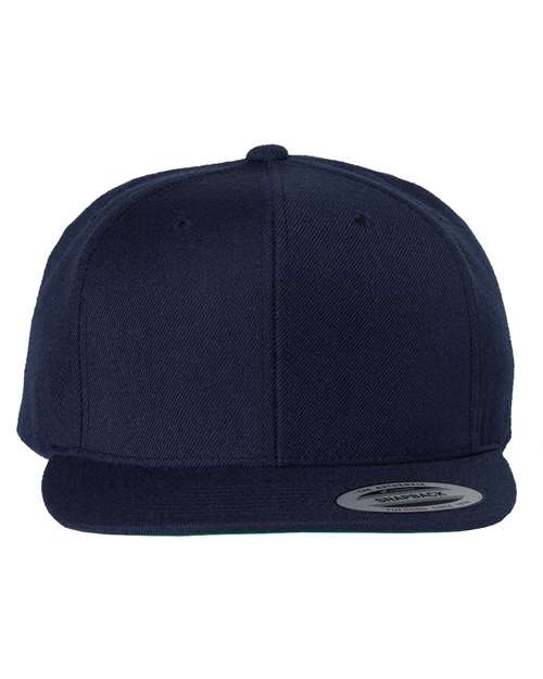 YP Classics Navy / Adjustable Premium Flat Bill Snapback Cap