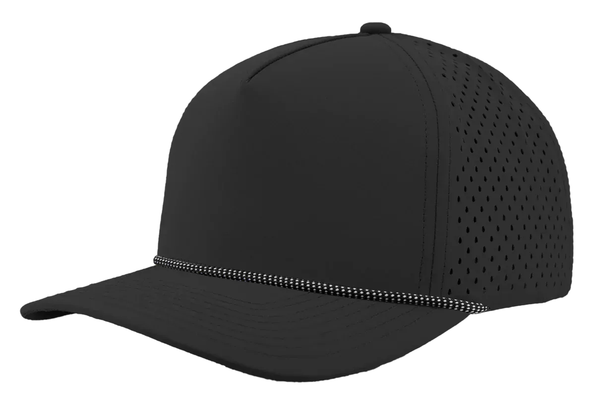 Zapped Headwear Black-White Grid Rope Zapped Blackhawk R+