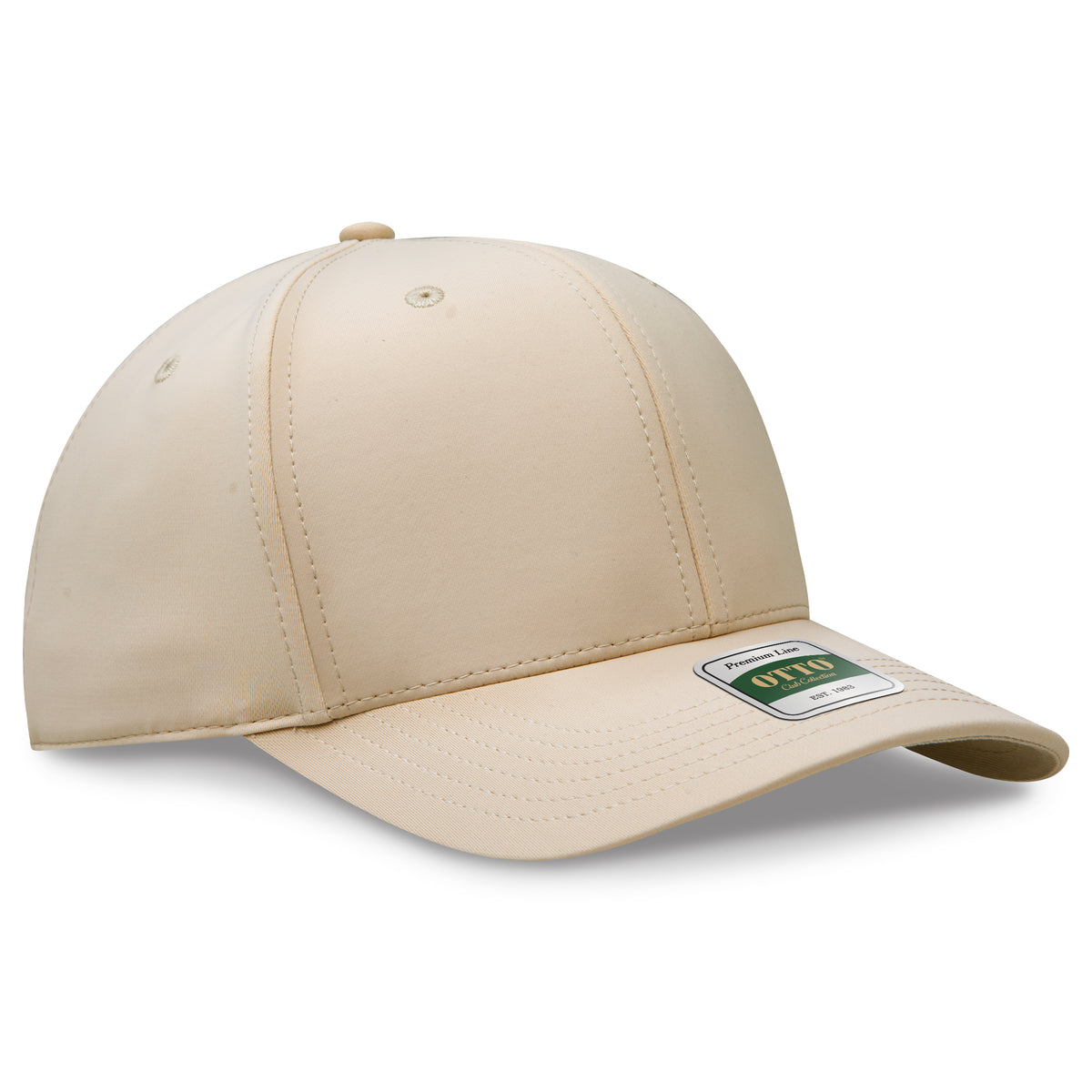 Otto Cap 101 Comfy Fit Club Collection 6 Panel Pro Style Cap - Khaki