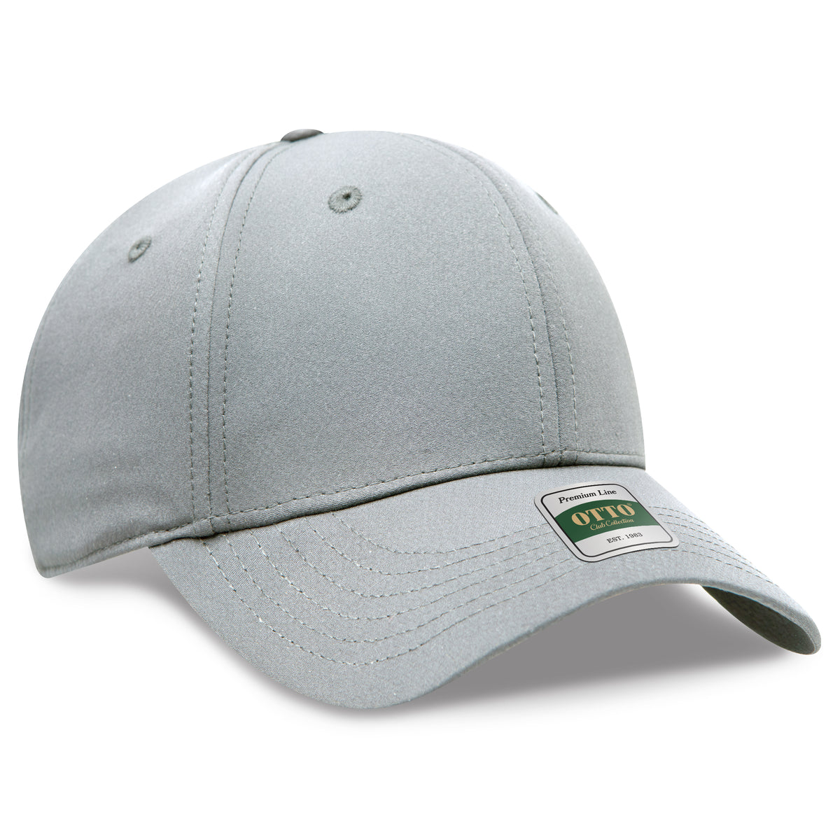 Otto Cap 104 Comfy Fit Club Collection 6 Panel Low Profile Cap - Gray