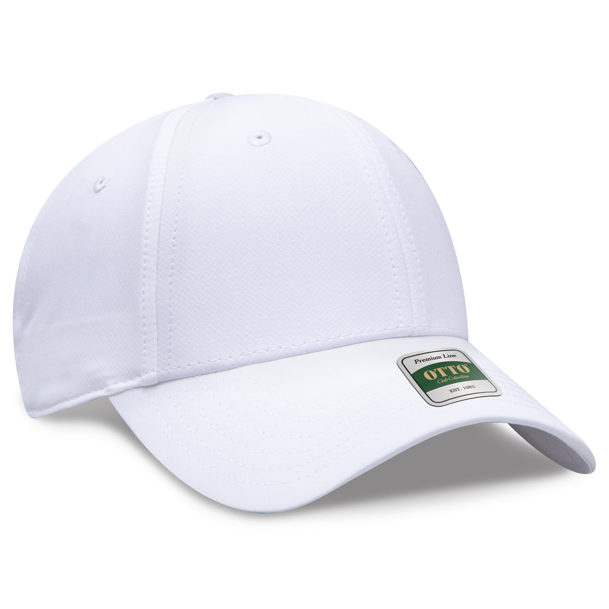Otto Cap 104 Comfy Fit Club Collection 6 Panel Low Profile Cap - White