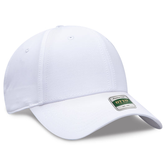Otto Cap 104 Comfy Fit Club Collection 6 Panel Low Profile Cap - White