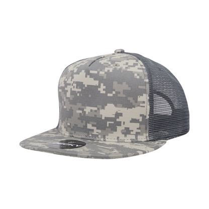 Decky 1040 5 Panel High Profile Structured Cotton Blend Trucker - ACU