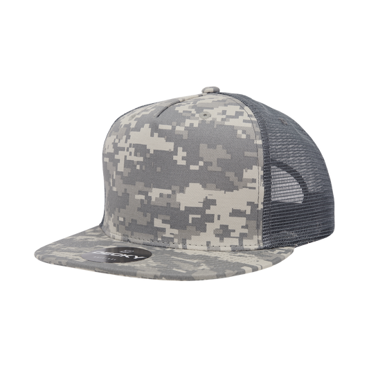 Decky 1040 5 Panel High Profile Structured Cotton Blend Trucker - ACU