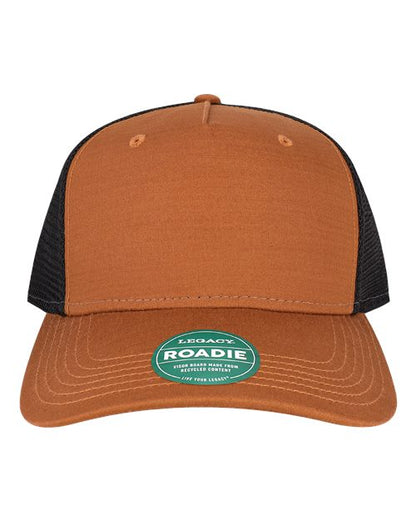 Legacy Five-Panel Adjustable Cap - Copper Slub/ Black