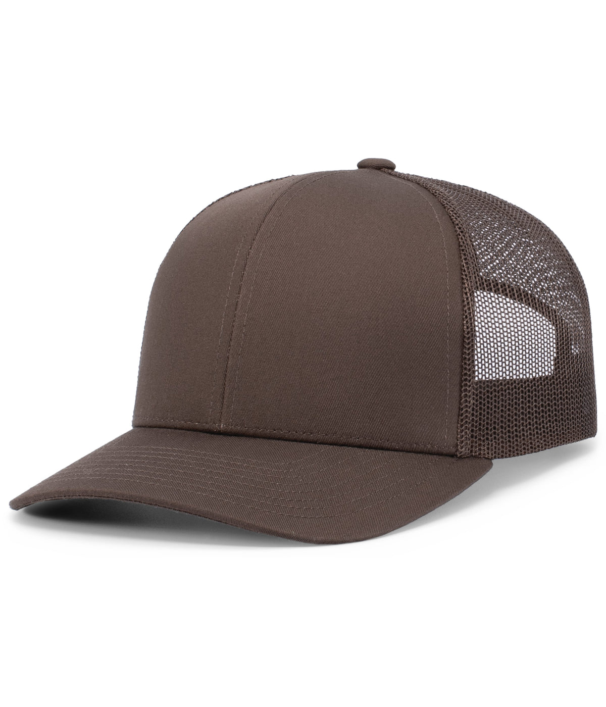 Pacific Headwear Trucker Snapback Cap - BROWN