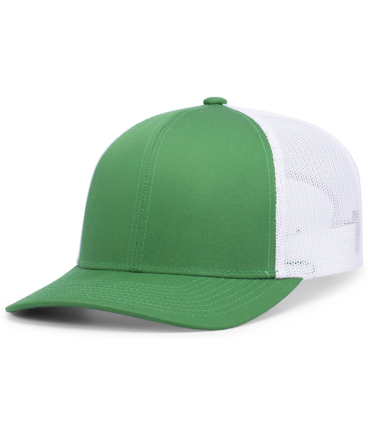 Pacific Headwear Trucker Snapback Cap - KELLY/WHITE/KELLY