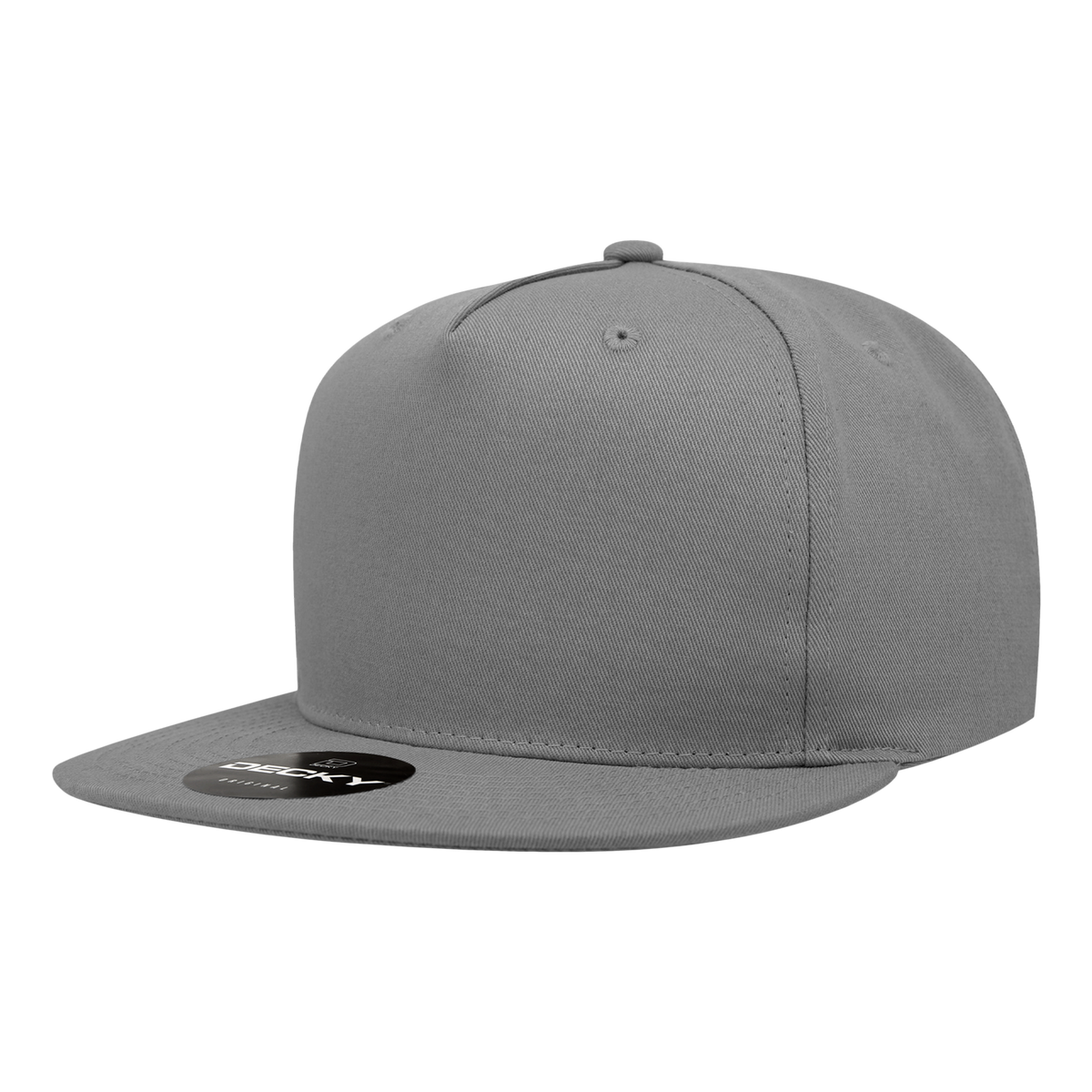 Decky 1064 5 Panel High Profile Structured Cotton Blend Snapback - Cardinal