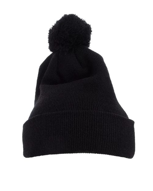 YP Classics Pom-Pom Cuffed Knit Beanie