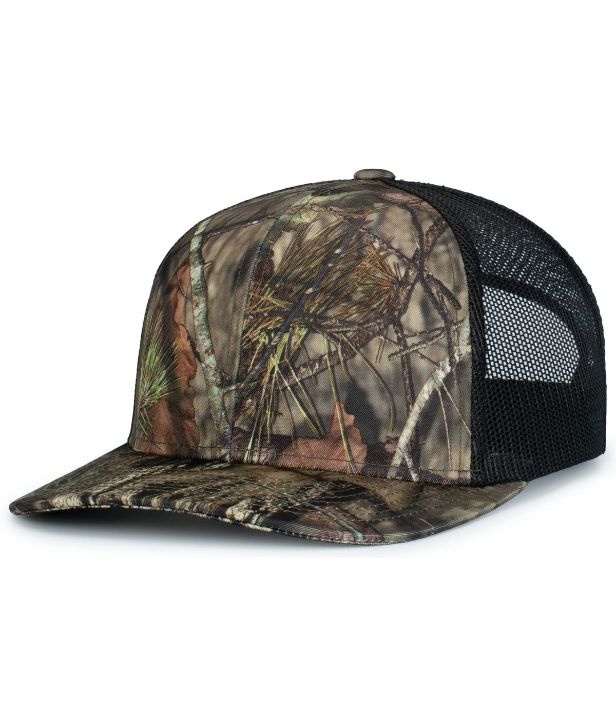 Pacific Headwear Camo Snapback Trucker Cap - BUC/B/BU