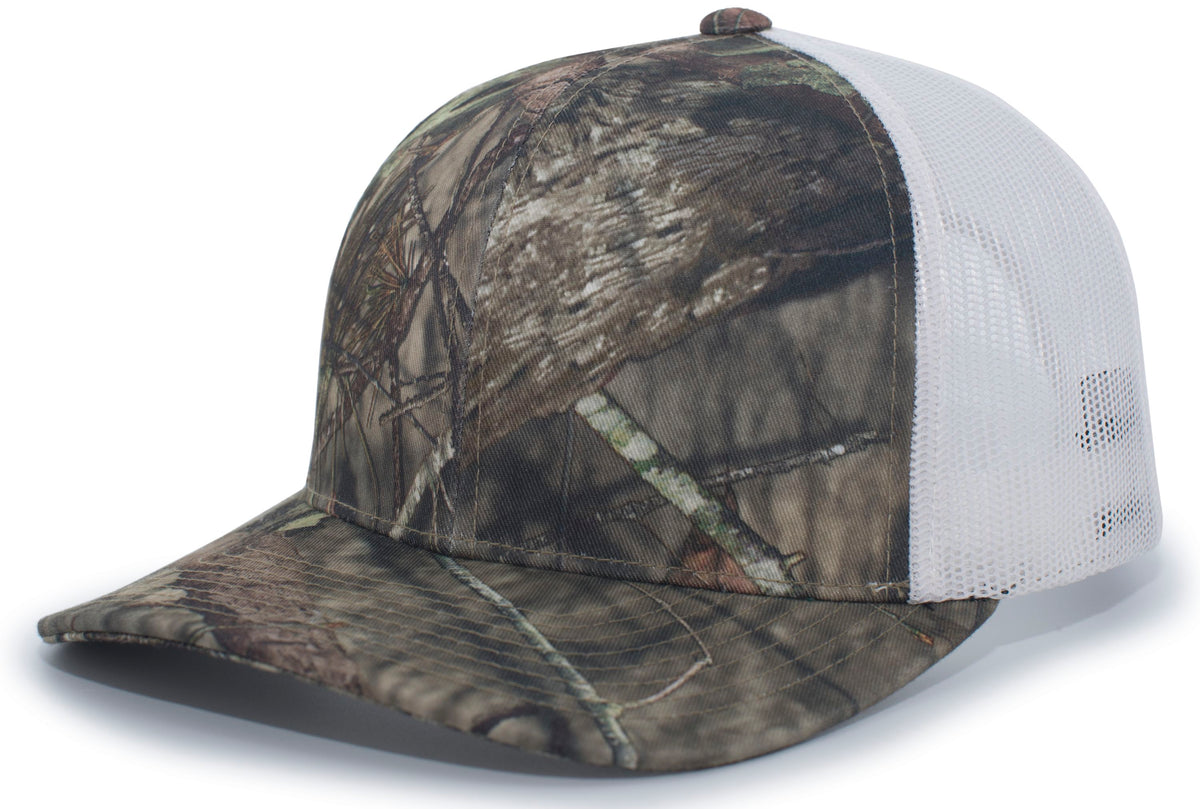 Pacific Headwear Camo Snapback Trucker Cap - BUCWHBUC
