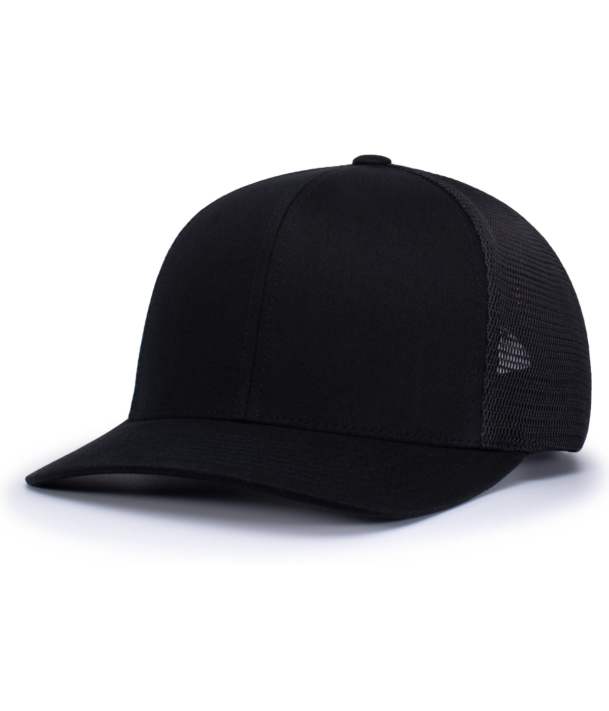 Pacific Headwear Trucker Flexfit Snapback Cap - BLACK