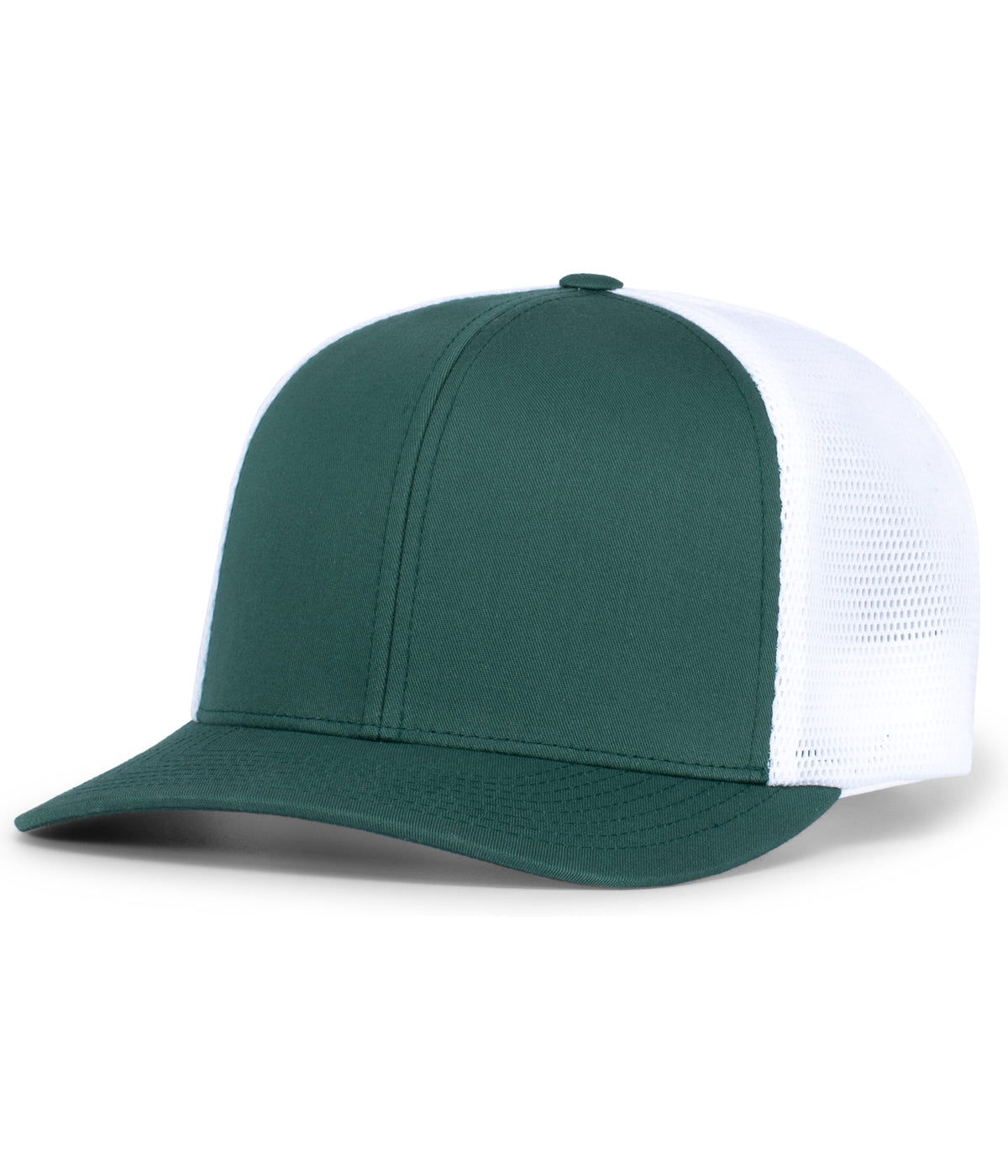 Pacific Headwear Trucker Flexfit Snapback Cap - DARK GREEN/WHITE/DARK GREEN