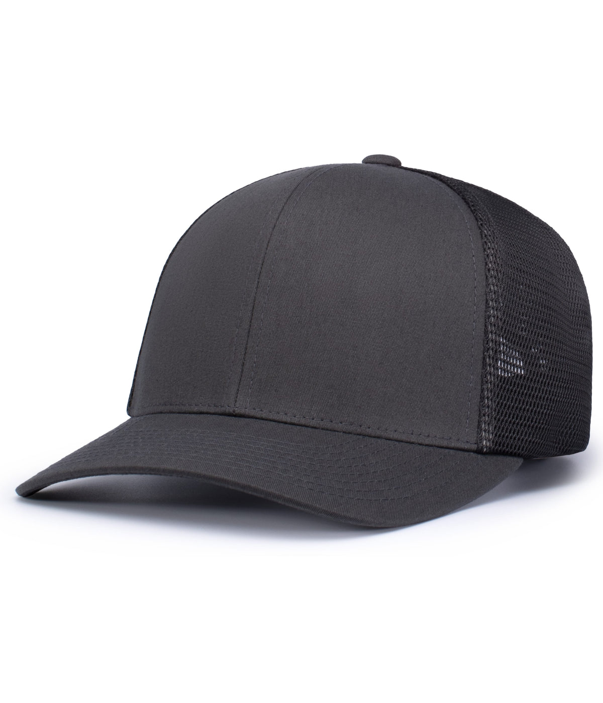 Pacific Headwear Trucker Flexfit Snapback Cap - LIGHT CHARCOAL
