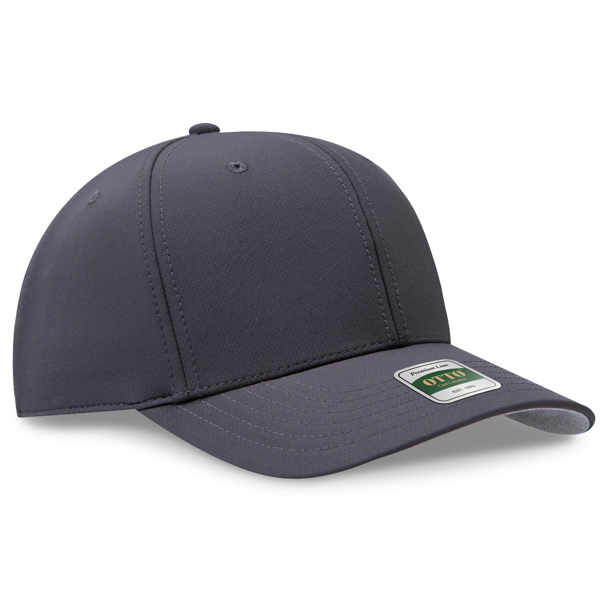 Otto Cap 111 Comfy Fit Club Collection 6 Panel Pro Style Cap - Charcoal Gray