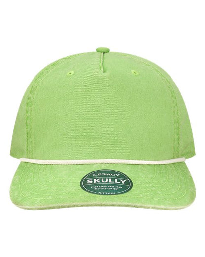 Legacy Skully Rope Cap - Lime Green