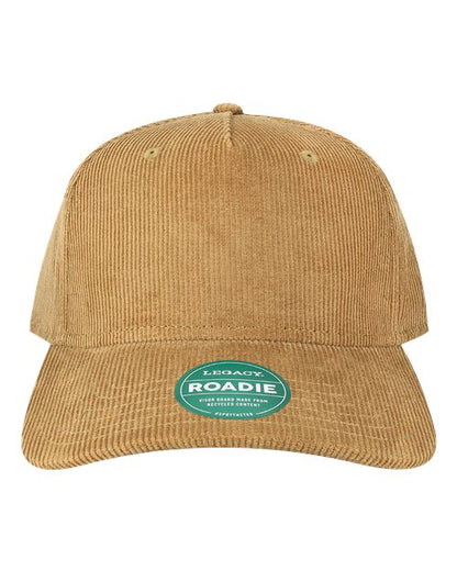 Legacy Five-Panel Adjustable Cap - Khaki Corduroy
