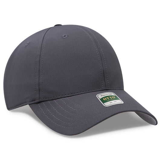Otto Cap 115 Comfy Fit Club Collection 6 Panel Low Profile Cap - Charcoal Gray