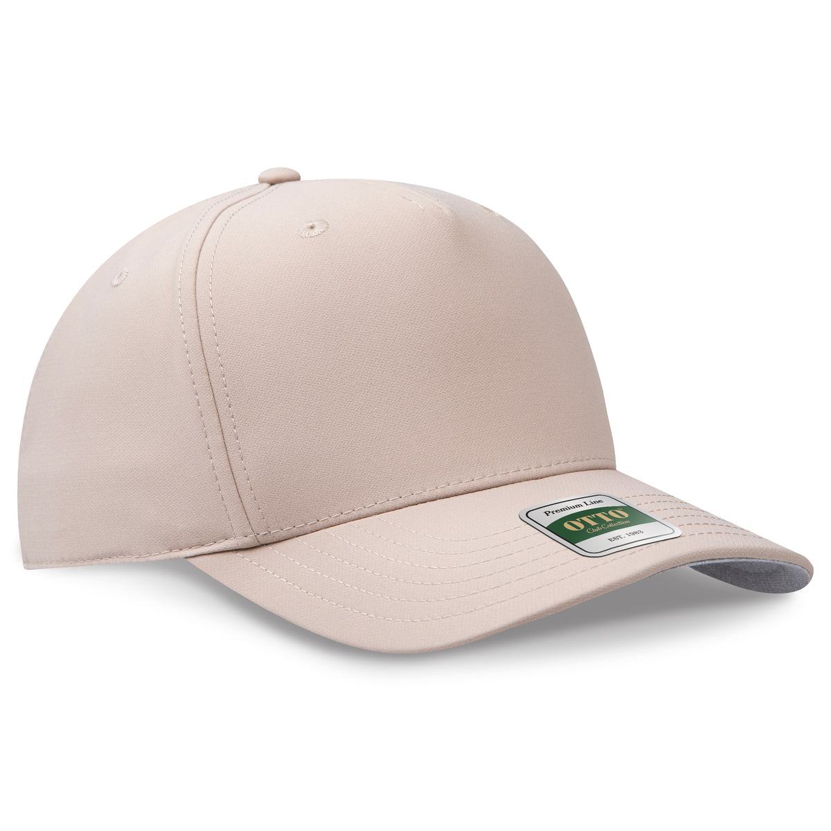 Otto Cap 118 Comfy Fit Club Collection 5 Panel Pro Style Cap - Khaki