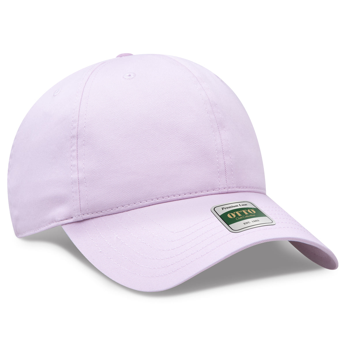 Otto Cap 124 Comfy Fit Club Collection 6 Panel Low Profile Dad Cap - Lavender