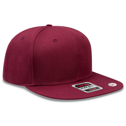 Otto Cap 125 Otto Snap 6 Panel Pro Style Snapback Hat - Burgundy