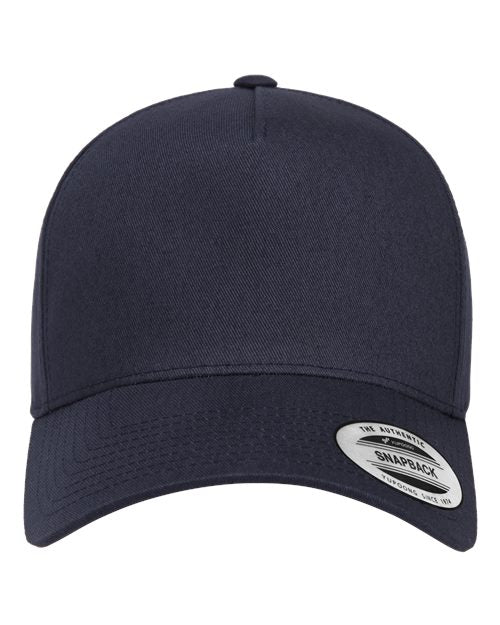 YP Classics Retro Cotton Blend Snapback Cap - Navy