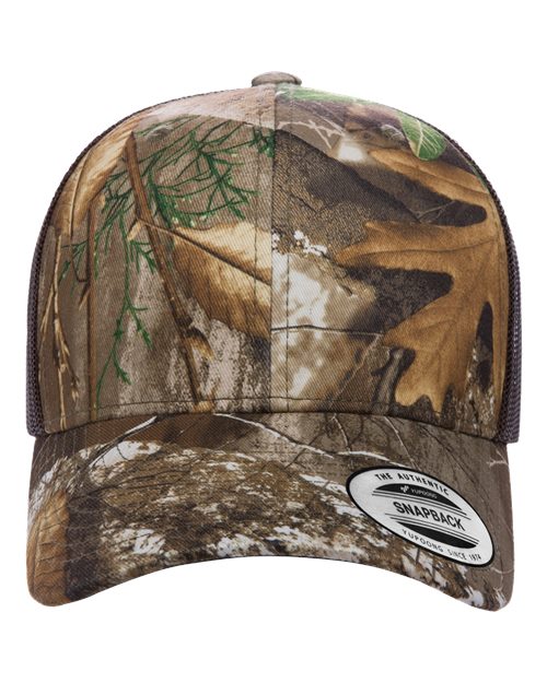 YP Classics Retro Trucker Cap - Realtree Edge/ Brown