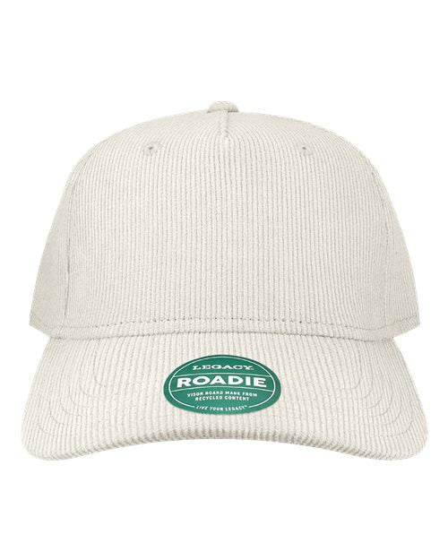 Legacy Five-Panel Adjustable Cap - Ivory Corduroy