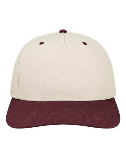 Legacy Heritage Twill Cap - Stone/ Maroon