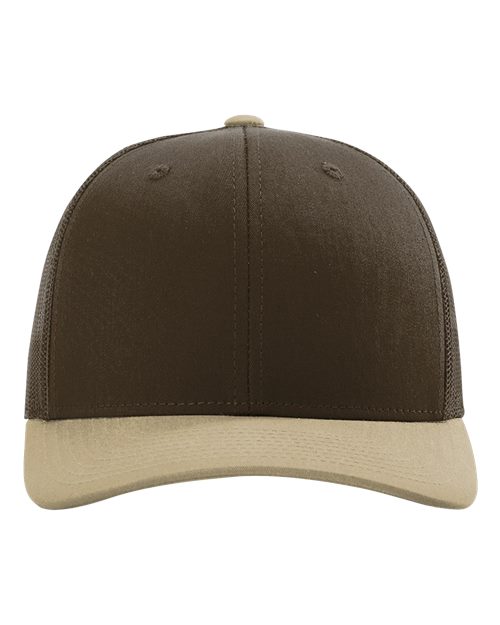 Snapback Trucker Cap - Brown/ Khaki CMB