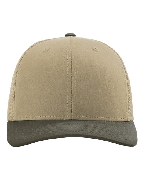 Snapback Trucker Cap - Khaki/ Chocolate Chip CMB