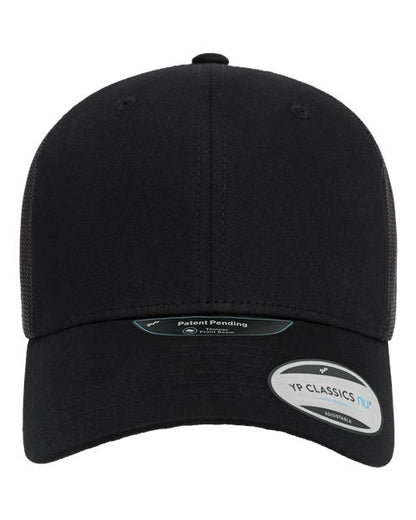 YP Classics NU Retro Trucker Cap - Black