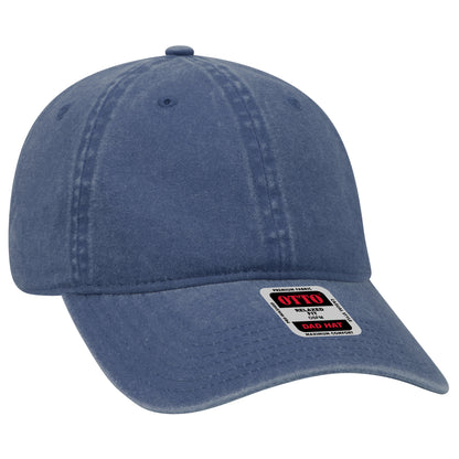 Otto Cap 18-202 6 Panel Low Profile Dad Hat - Navy