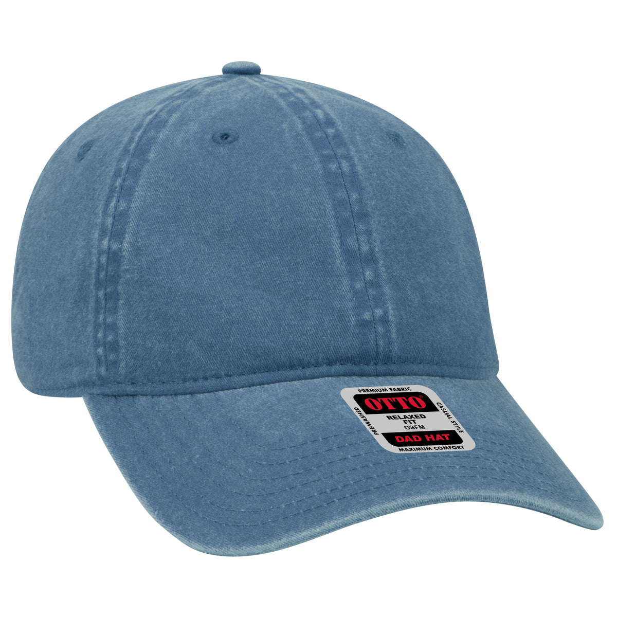 Otto Cap 18-202 6 Panel Low Profile Dad Hat - Sky Blue
