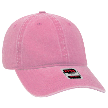 Otto Cap 18-202 6 Panel Low Profile Dad Hat - Azalea
