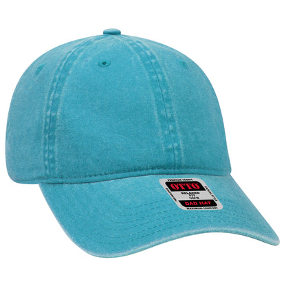 Otto Cap 18-202 6 Panel Low Profile Dad Hat - Lake Blue