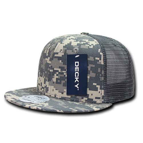 Decky 6 Panel High Profile Structured Ripstop Trucker - ACU