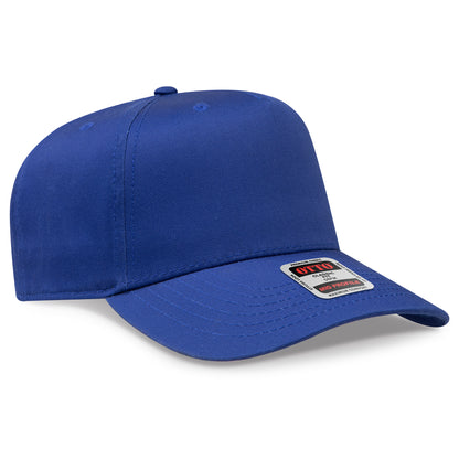 Otto Cap 31-069 5 Panel Mid Profile Baseball Cap - Royal