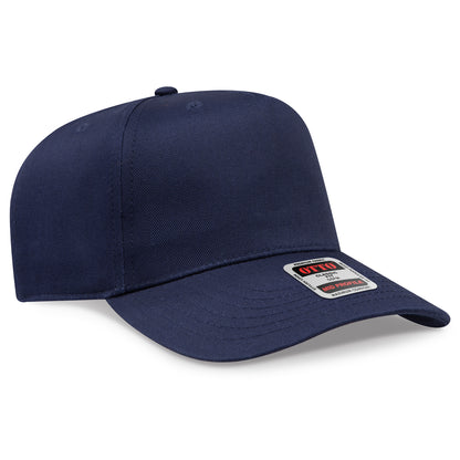 Otto Cap 31-069 5 Panel Mid Profile Baseball Cap - Navy
