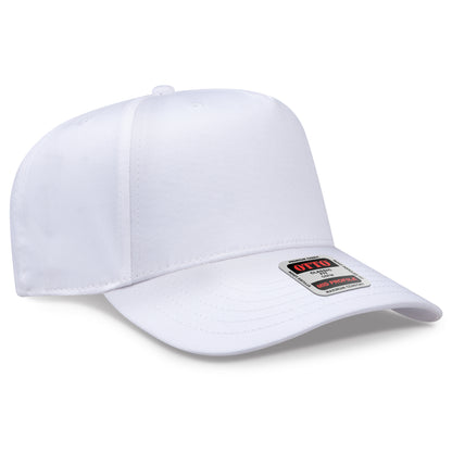 Otto Cap 31-069 5 Panel Mid Profile Baseball Cap - White