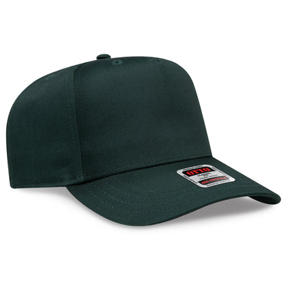 Otto Cap 31-069 5 Panel Mid Profile Baseball Cap - Dark Green