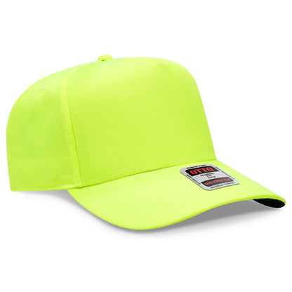 Otto Cap 31-069 5 Panel Mid Profile Baseball Cap - Neon Yellow