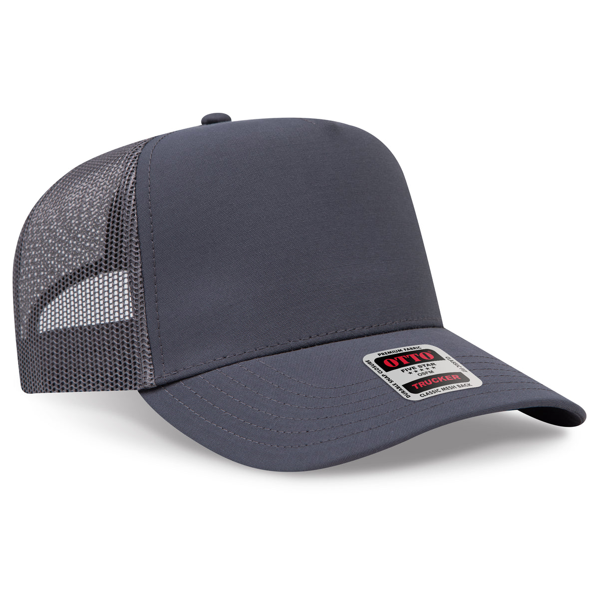 Otto Cap 32-285 5 Panel Mid Profile Mesh Back Trucker Hat