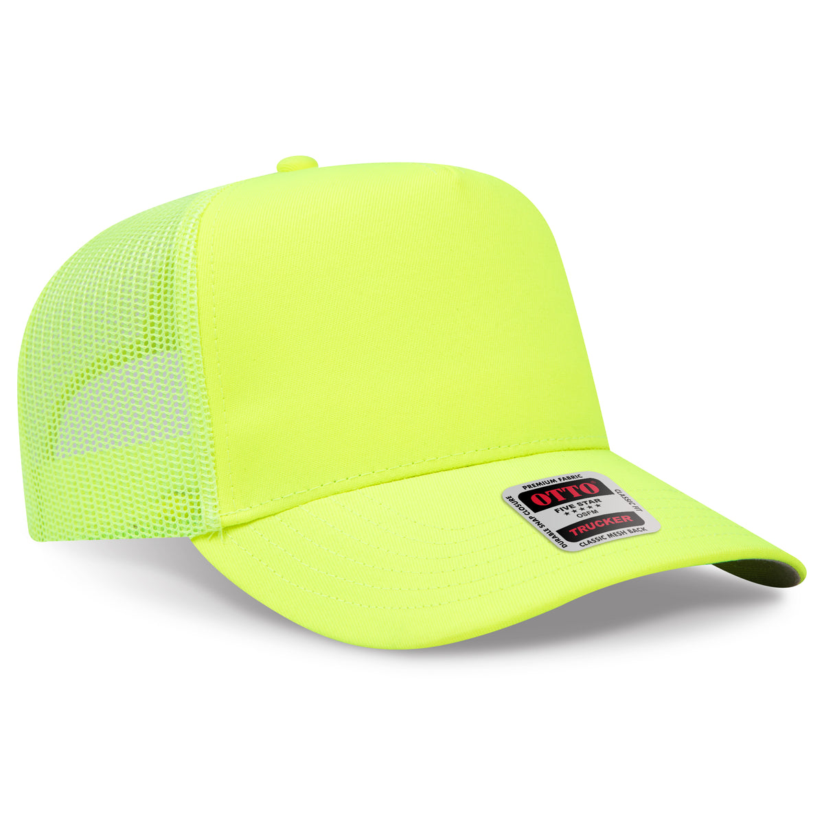 Otto Cap 32-285 5 Panel Mid Profile Mesh Back Trucker Hat