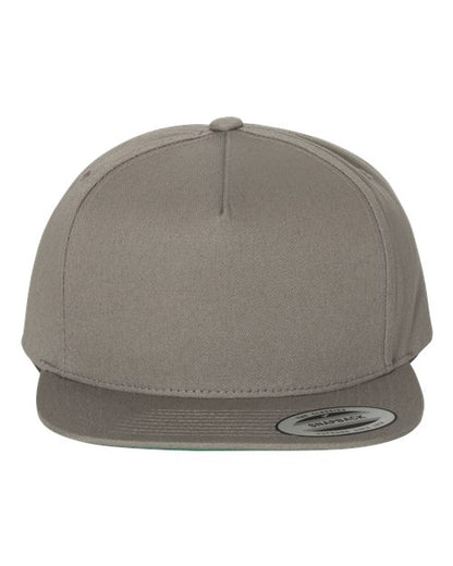 YP Classics Five-Panel Cotton Twill Snapback Cap - Grey