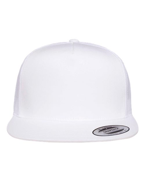 YP Classics Classic Five-Panel Trucker Cap - White