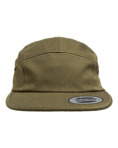 YP Classics Classic Jockey Flat Bill Cap - Olive