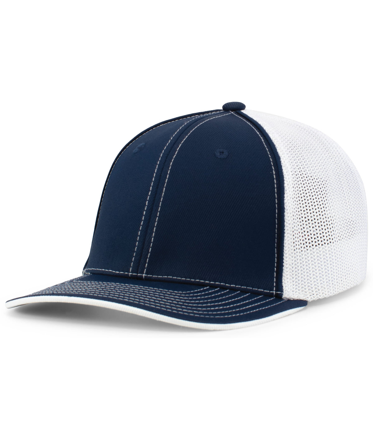 Pacific Headwear Trucker Flexfit Cap - NAVY/WHITE